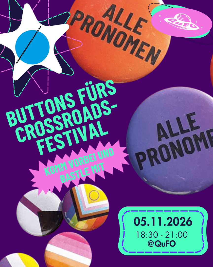Buttons basteln fürs Crossroads-Festival
