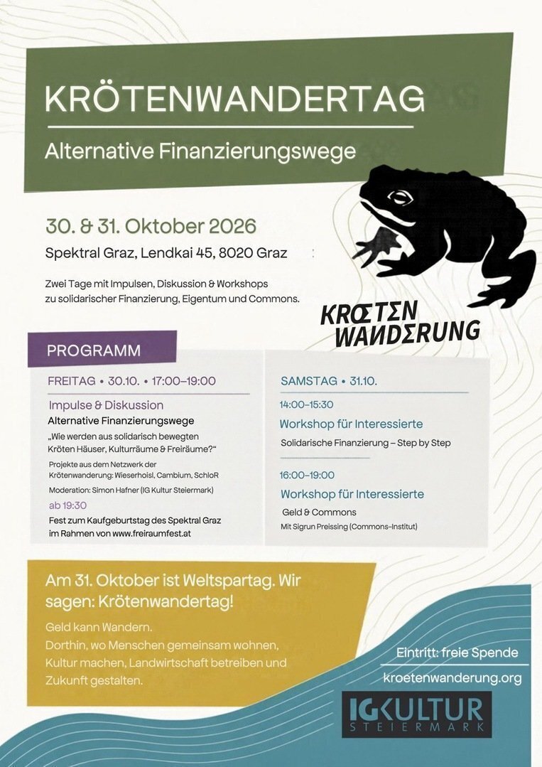 KRÖTENWANDERTAG: Solidarische Finanzierung (Workshop)