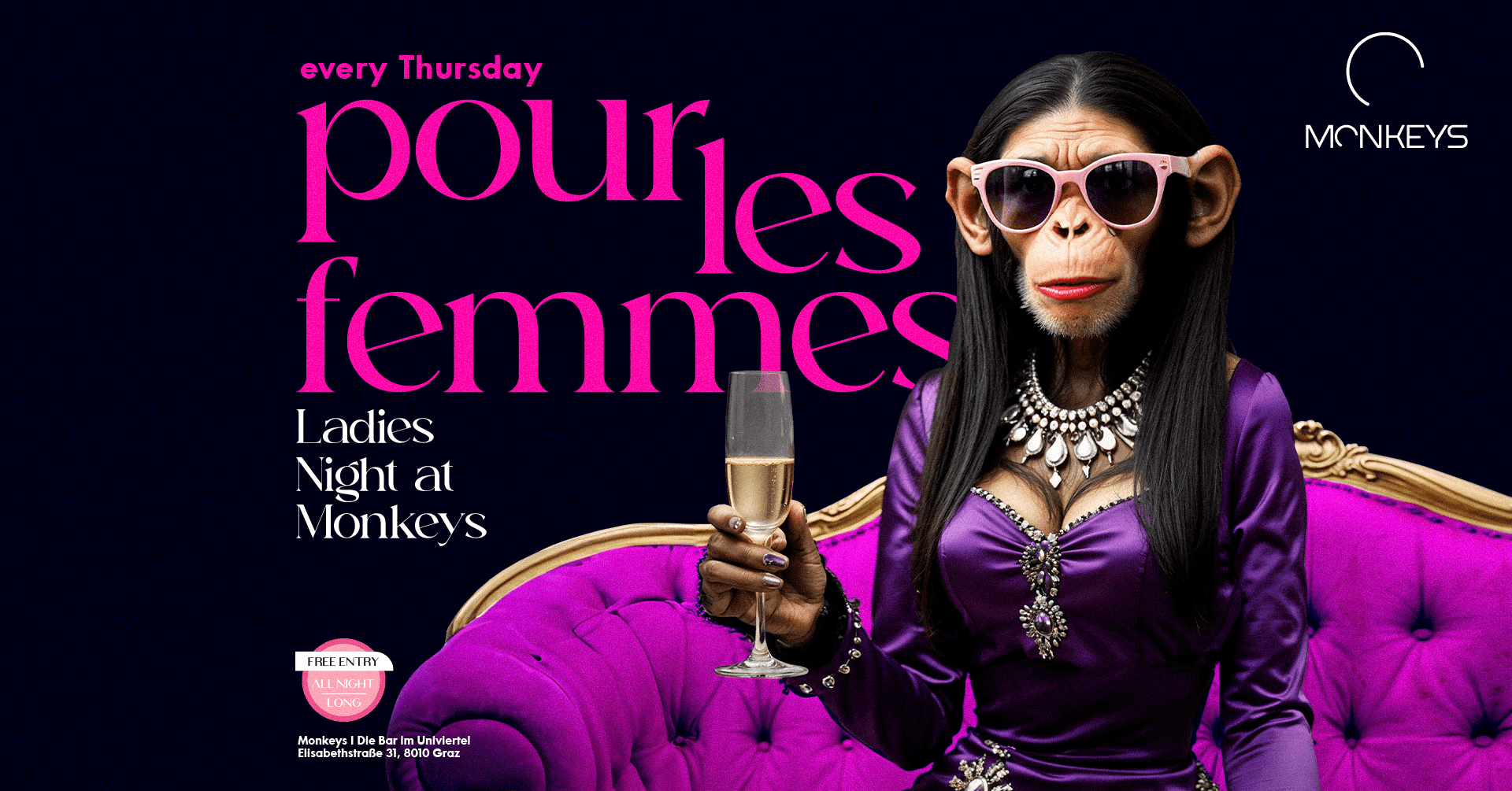 Pour Les Femmes - Ladies Night At Monkeys