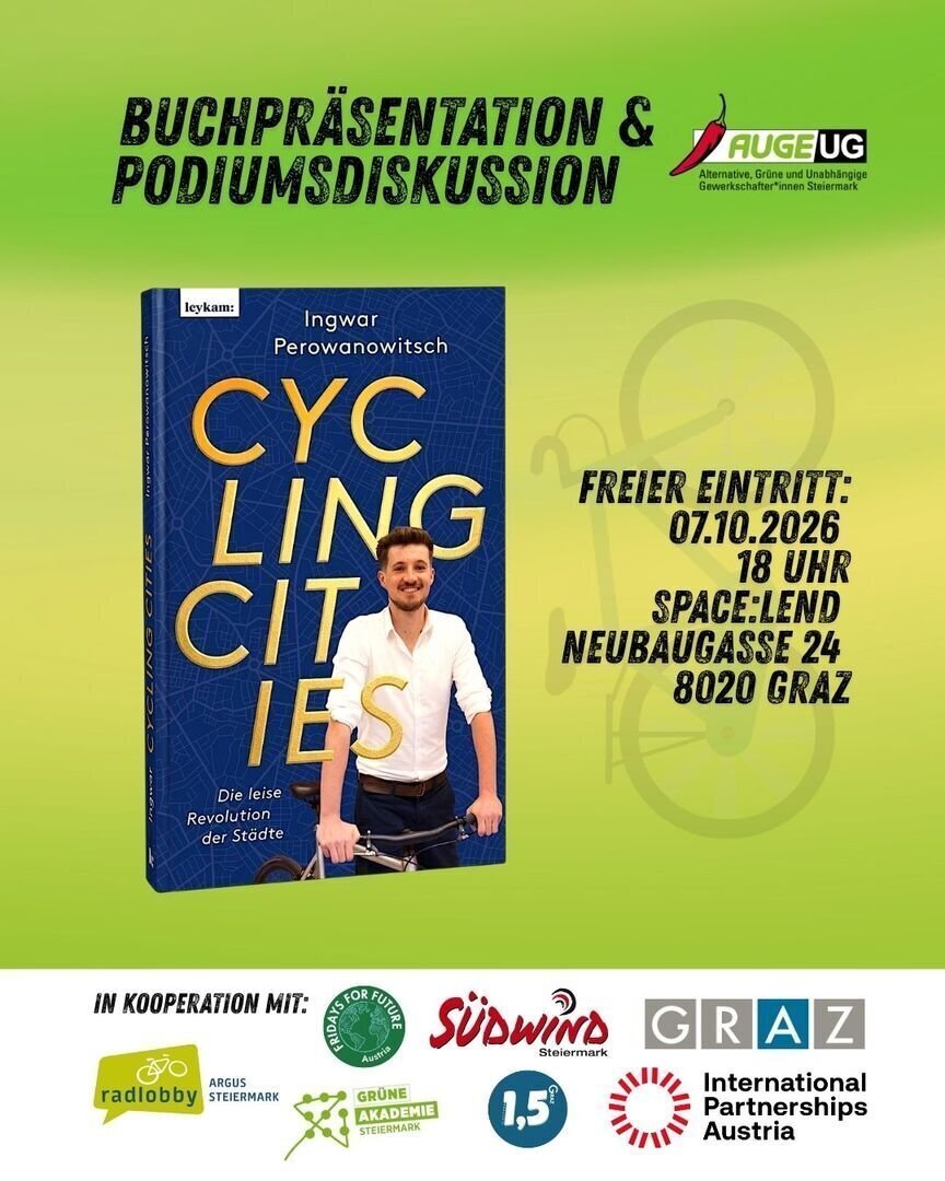 Cycling Cities – Buchpräsentation und Podiumsdiskussion mit Ingwar Perowanowitsch